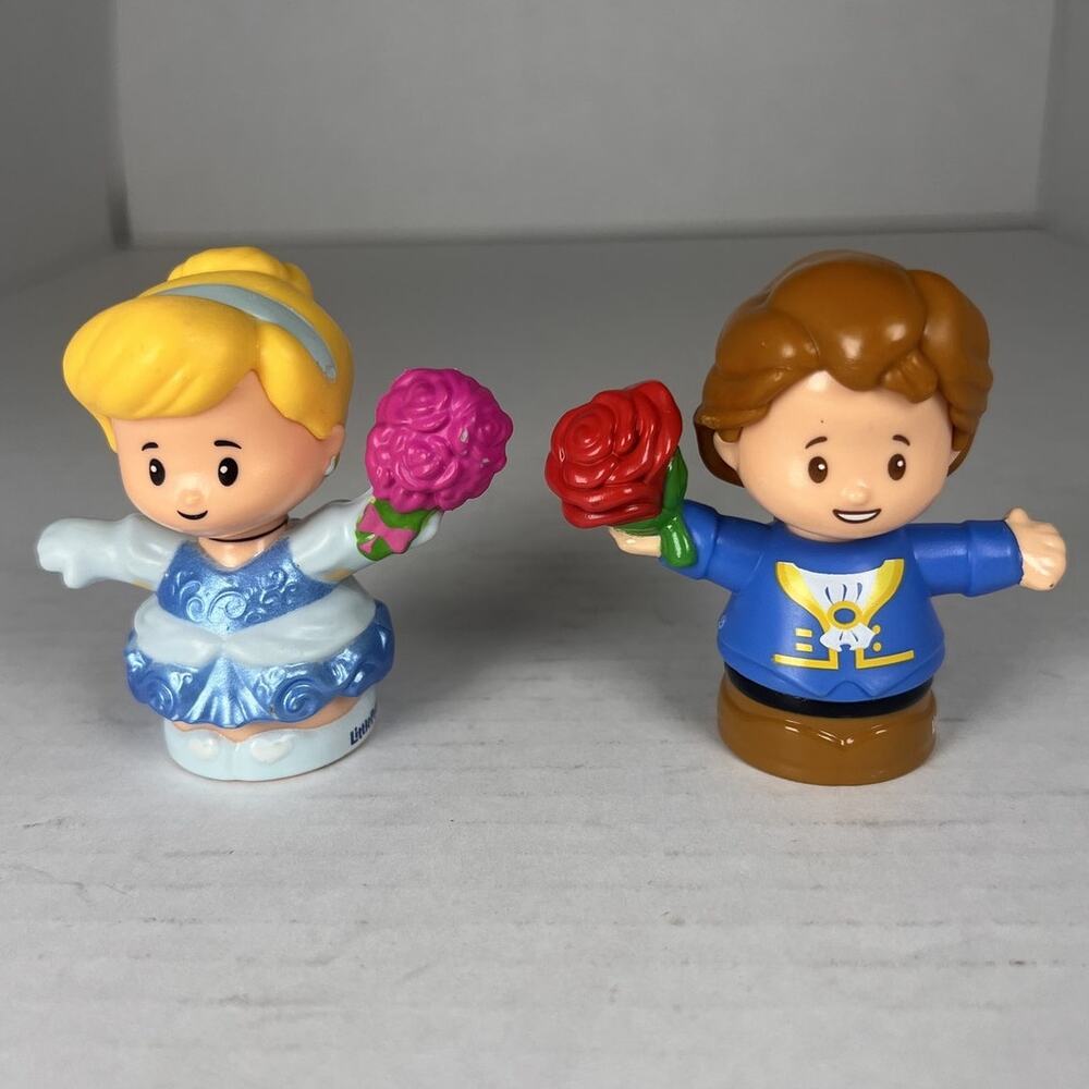 Little People Disney Cinderella & Prince Charming Figures Lot 2